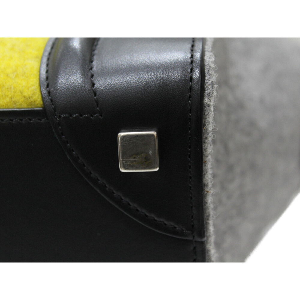 Celine bag Classic leather Shopper black yellow handbag Luggage felt gray - Picture 5 of 7